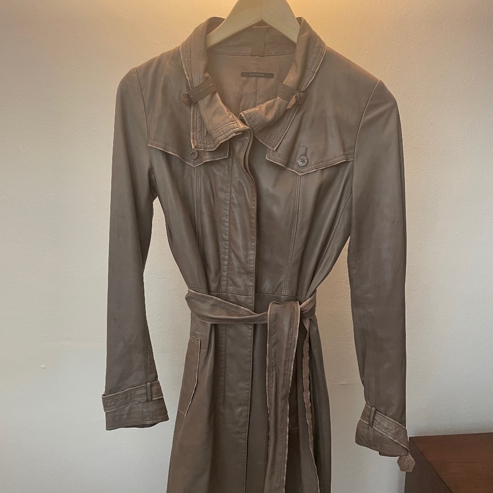 Elie Tahari lambskin coat